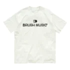 BRUSH MUSIC Inc.のBRUSH MUSIC Inc. LOGO オーガニックコットンTシャツ