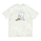 a y u のおやすみにんじん(カラー) オーガニックコットンTシャツ