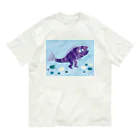 ペーパーモザイクの店の変な魚（横） オーガニックコットンTシャツ