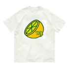 ﾆｼｷｵﾘ🍋CollectionのDamonde new レモンロゴ2 Organic Cotton T-Shirt