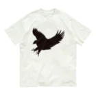 あおぞらのワシ_BLACK Organic Cotton T-Shirt