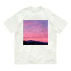 HIKARI♡ROOM の夕暮れの空～ピンク オーガニックコットンTシャツ