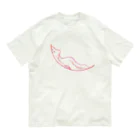 はしもとかなのだらける弧 オーガニックコットンTシャツ