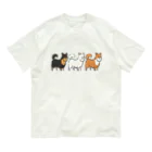 花池すずショップの3匹のイッヌさま Organic Cotton T-Shirt