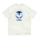 どいまさとしのファーストペンギン　青インク Organic Cotton T-Shirt