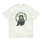 シロクマ商店のメガネグマ Organic Cotton T-Shirt
