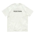 MUGENGEN (ムゲンゲン)のPEDESTRIAN letter BK オーガニックコットンTシャツ