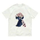 浅葱⑨良乃のほっぷすてっぷセーラー少女 オーガニックコットンTシャツ