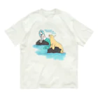 シロクマ商店のまねっこどんどん人魚さん Organic Cotton T-Shirt