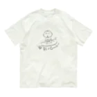 まつこの牛乳パンの顔 オーガニックコットンTシャツ