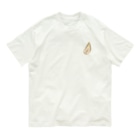 ★SUZURIのTシャツセール開催中！！！☆kg_shopの[☆両面] タケノコニョッキ【視力検査表パロディ】 Organic Cotton T-Shirt