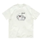 CHOSANAの笑うペキニーズ(白) Organic Cotton T-Shirt