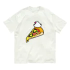 Sugarfrostのピザで暖をとる文鳥（素材が濃い色用） Organic Cotton T-Shirt
