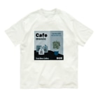 Teal Blue CoffeeのCafe music - Teal Blue Bird - Organic Cotton T-Shirt