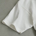 atelier balconyのmilk T-shirt Organic Cotton T-Shirt is double-stitched and round-body finished