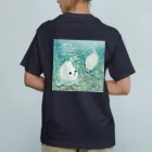 BARE FEET/猫田博人の海辺のアザラシ オーガニックコットンTシャツ