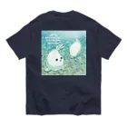 BARE FEET/猫田博人の海辺のアザラシ オーガニックコットンTシャツ