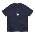 三遊亭白鳥 オフィシャルショップの白鳥トリニティ／赤 Organic Cotton T-Shirt