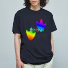 せる。@↑その日の気分で↓のお天気ペンギンズ(おてペン)ロゴ Organic Cotton T-Shirt