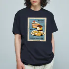 YS VINTAGE WORKSのチェコ・スロヴァキア マッチ（パンとケーキ） オーガニックコットンTシャツ