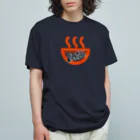 kazeou（風王）のラーメン食べたい(赤) オーガニックコットンTシャツ