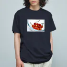 usa7のさくらんぼ-01 オーガニックコットンTシャツ