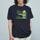 キッズモード某のカエル建設 オーガニックコットンTシャツ