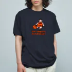 キッズモード某のメタボバスケマン オーガニックコットンTシャツ