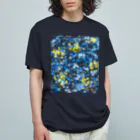 e*lab designの青い星_001 オーガニックコットンTシャツ