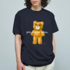 cocoartの雑貨屋さんの【you are not alone.】（茶くま）WHITE オーガニックコットンTシャツ