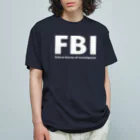 アロハスタイルハワイのFBIロゴ Federal Bureau of Investigation Organic Cotton T-Shirt