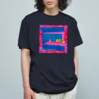 あし湯飯店  いやげ物POPUPのナイト寿司屋 オーガニックコットンTシャツ