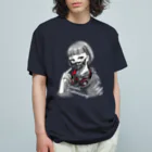 和温堂の迷彩マスク  モノクロ　文字白 Organic Cotton T-Shirt
