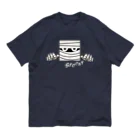 キッズモード某のミイラ男 (横長) オーガニックコットンTシャツ