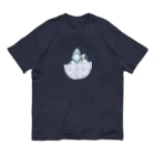 titikの携帯天女_ブルー系 オーガニックコットンTシャツ