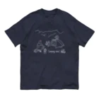 mmfumの今夜は山でキャンプしよう（濃い色専用) Organic Cotton T-Shirt