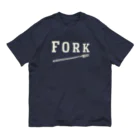 LONESOME TYPE ススのFORK (KINARI) オーガニックコットンTシャツ