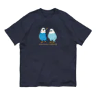 ポコそらグッズSHOPのポコそらツーショット濃色T オーガニックコットンTシャツ