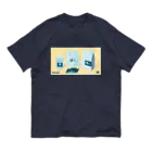 Teal Blue CoffeeのCOFFEE GIFT -Chocolate- YELLOW Ver. オーガニックコットンTシャツ