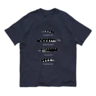 ハネクラシのコクビャクノハネ　白文字 オーガニックコットンTシャツ