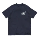 はしもとかなのハトと薔薇 白 Organic Cotton T-Shirt