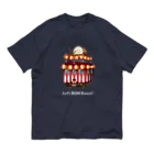 Train Kids! SOUVENIR SHOPの盆踊り電車 / 文字色 : 白 ver. Organic Cotton T-Shirt