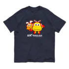 「ゆぅちゃんゴーちゃん」のグッズSHOPのゆぅ＆ゴーよこ並び（ロゴ白） Organic Cotton T-Shirt