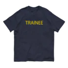 MUGENGEN (ムゲンゲン)のTRAINEE letter D_YW オーガニックコットンTシャツ