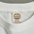MUGENGEN (ムゲンゲン)のTRAINEE letter D_YW オーガニックコットンTシャツは地球環境に配慮した「オーガビッツ」のTシャツ