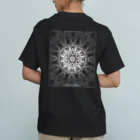 Tribal 70 Designのゼンタングル風_枠有り Organic Cotton T-Shirt