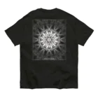 Tribal 70 Designのゼンタングル風_枠有り Organic Cotton T-Shirt