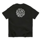 Y's Ink Works Official Shop at suzuriのRising sun Crow (White Print) Organic Cotton T-Shirt