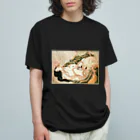 春画アートTシャツショップの葛飾北斎『蛸と海女』春画アートグッズ オーガニックコットンTシャツ