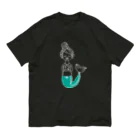 猫はうちゅうからきたとおもうのマーメイドの体育（ミント） Organic Cotton T-Shirt